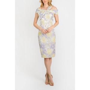 NEW CENIA bow strap sheath dress in lilac